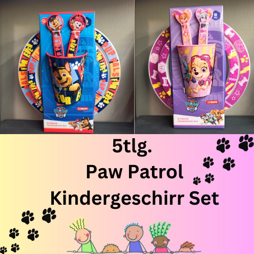 Paw patrol kindergeschirr set - patrol,
