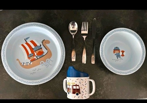 Kindergeschirr set wikinger - kindergeschirr-set,