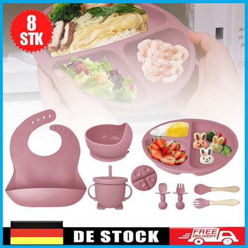 8er baby geschirrset - geschirrset, silikon