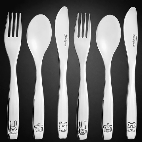 Kinderbesteck 6er set - kinderbesteck, kinder
